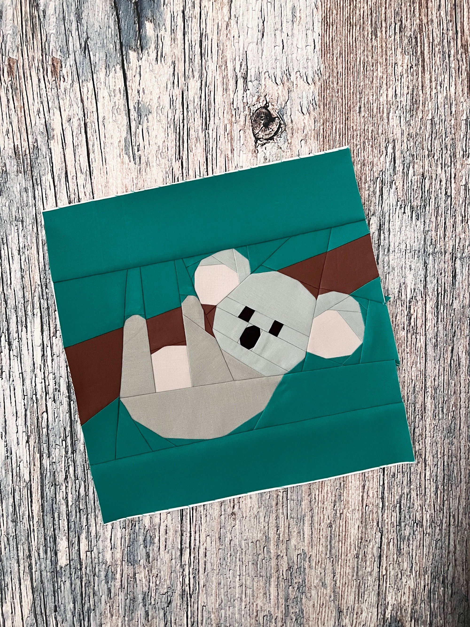 Koala in a Tree Paper Pieced Pattern