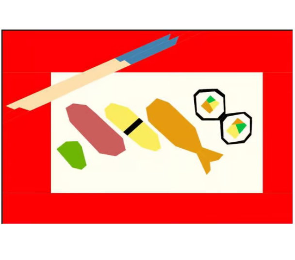 Sushi platter foundation paper pieced FPP pattern
