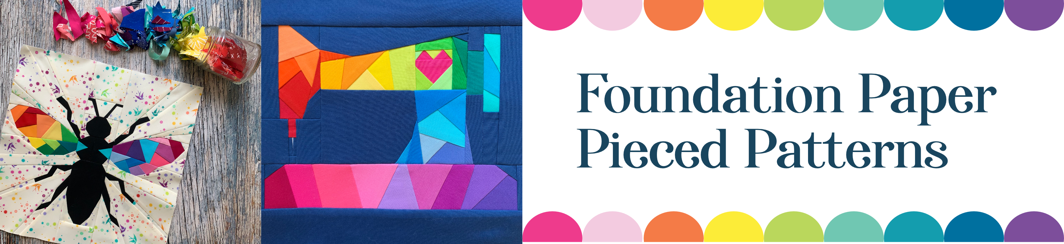 FPP Patterns | Foundation Paper Piecing | Quiet Play Designs