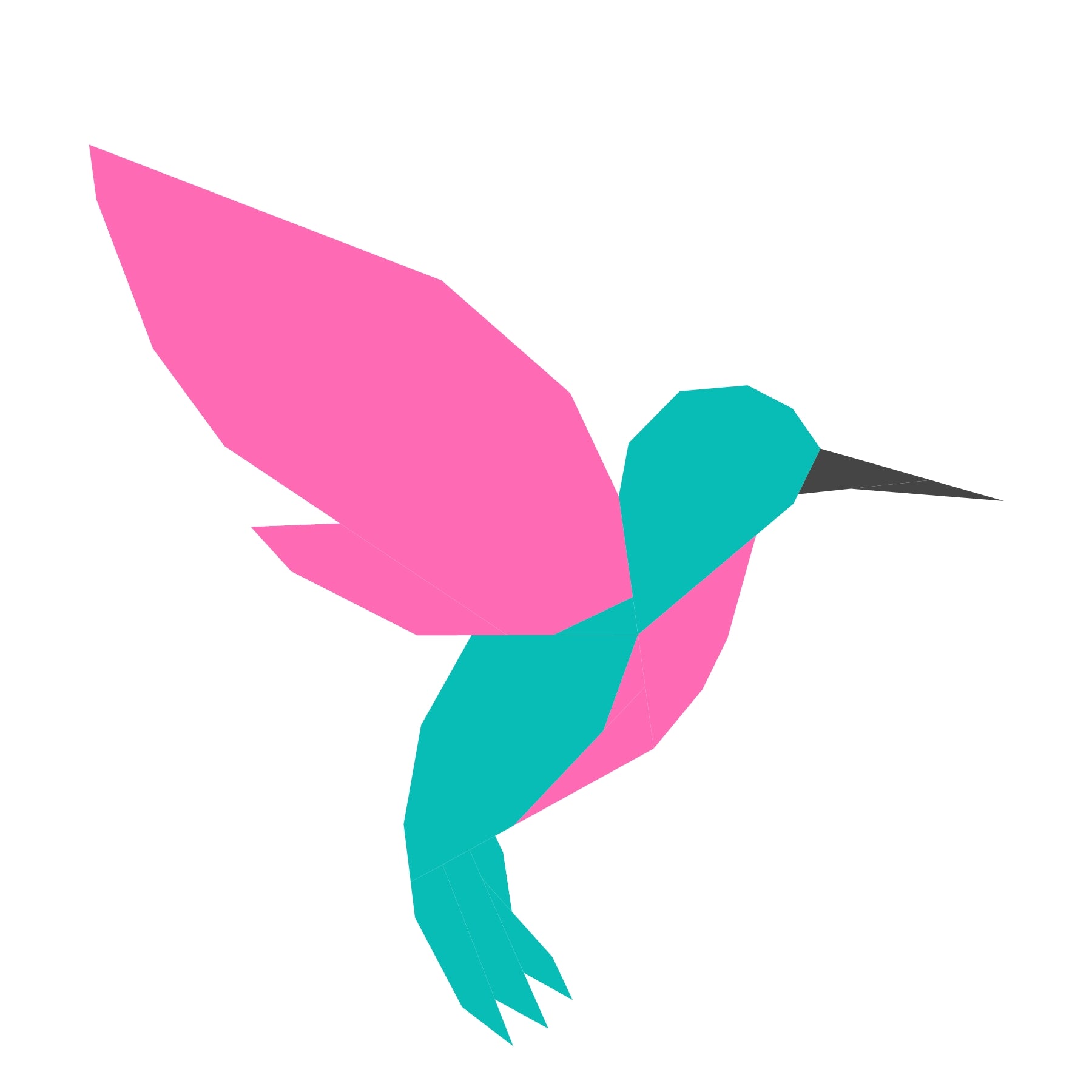 Paper Pieced Hummingbird