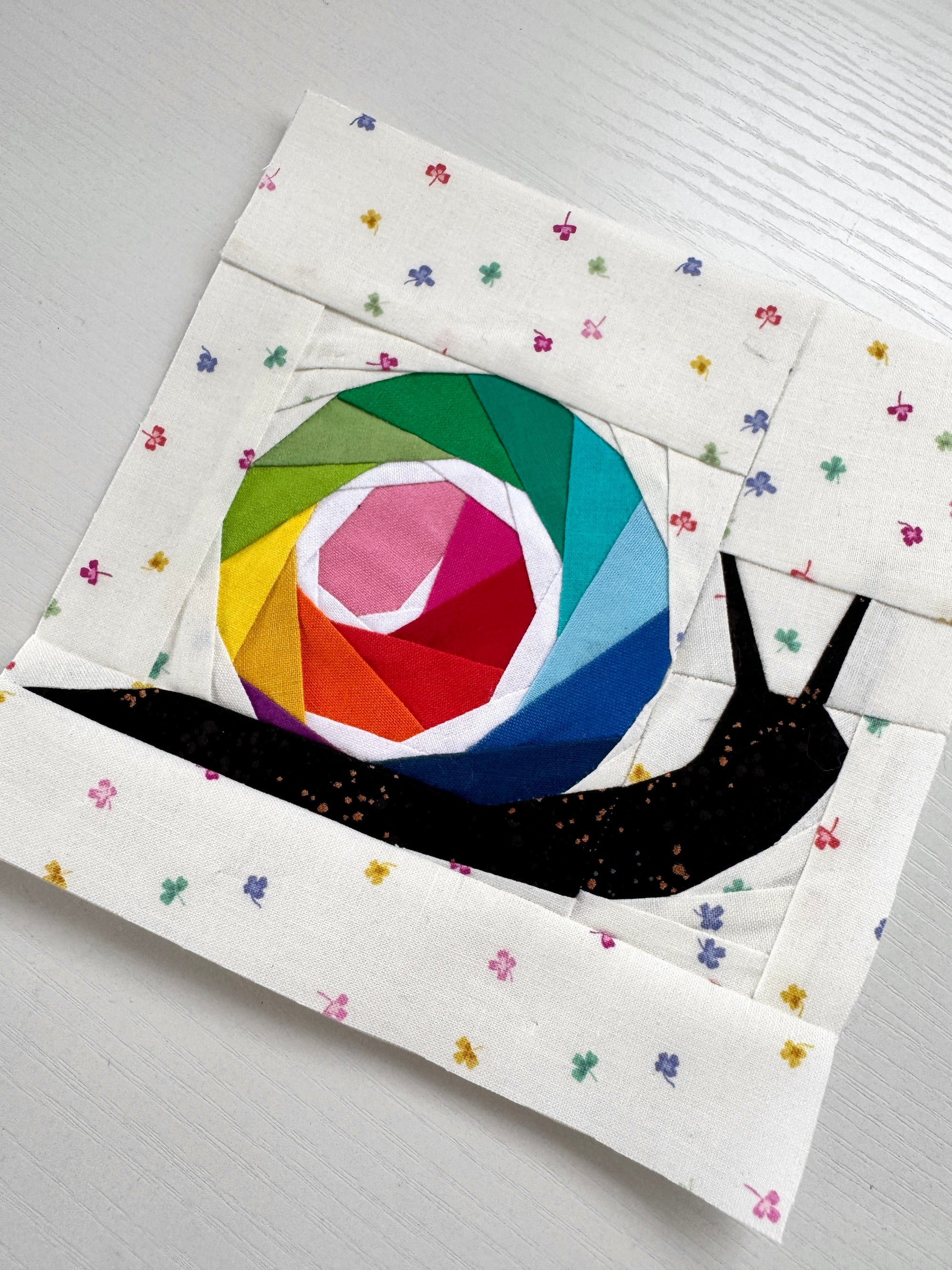 Swirly Snail Paper Pieced Pattern
