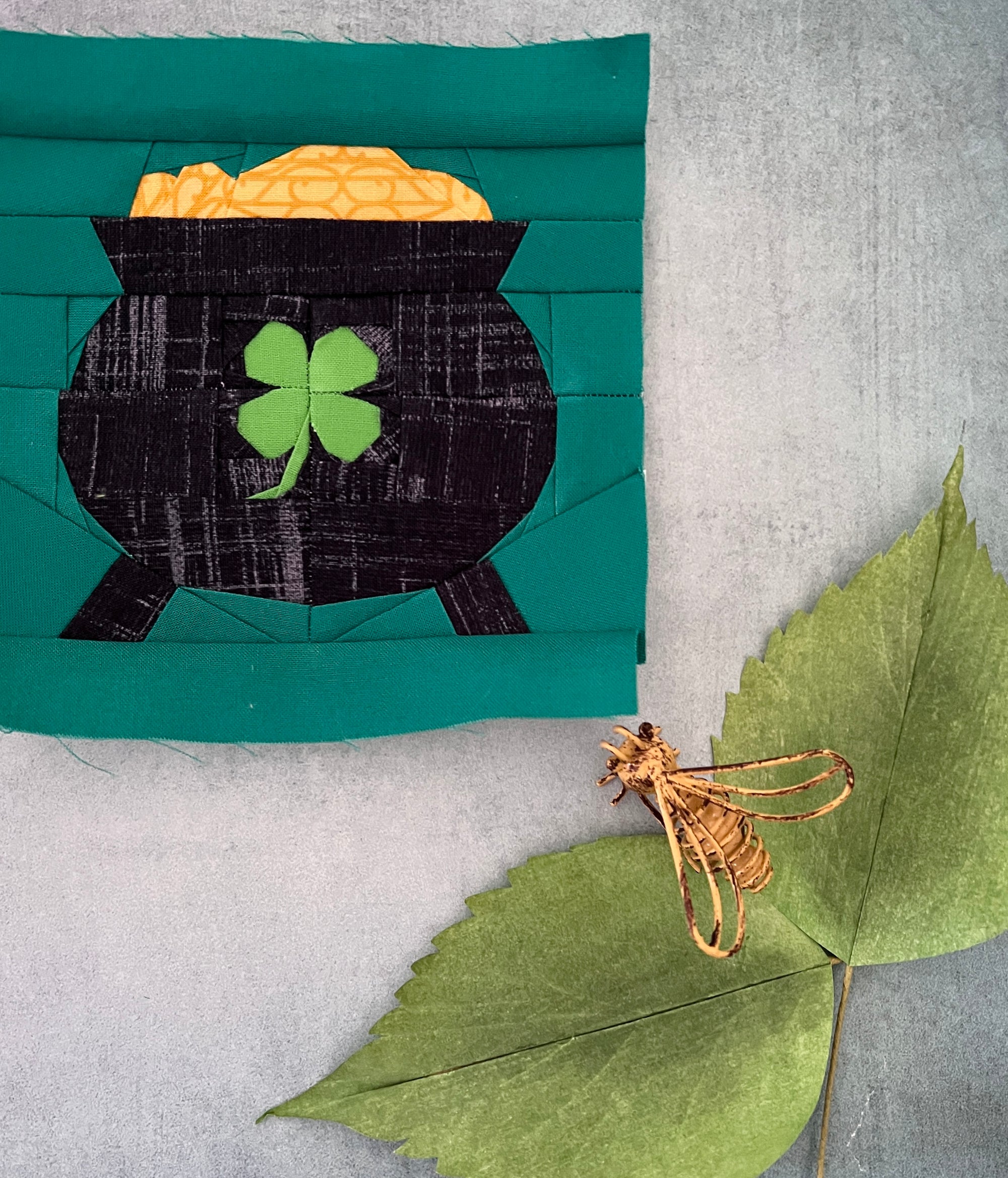 Pot o'Gold Paper Pieced Pattern