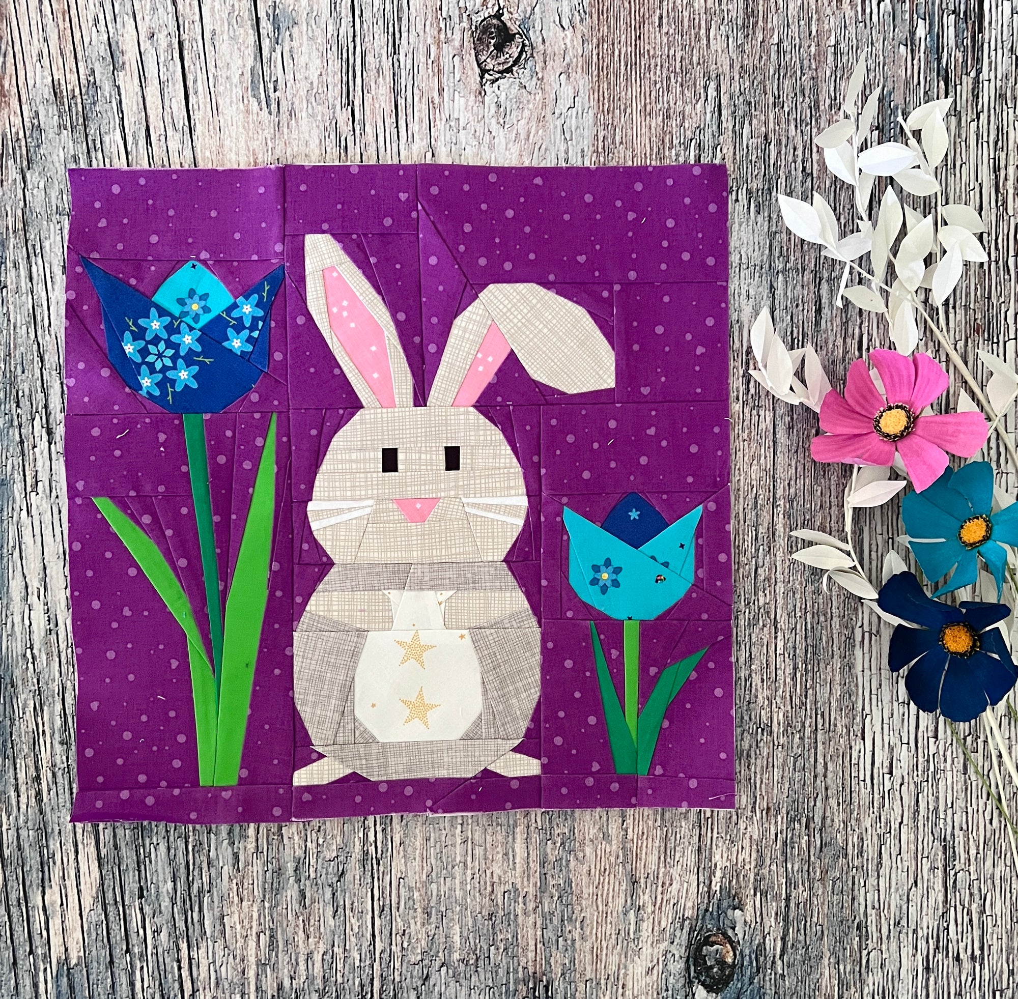 Blissful Bunny Paper Pieced Pattern