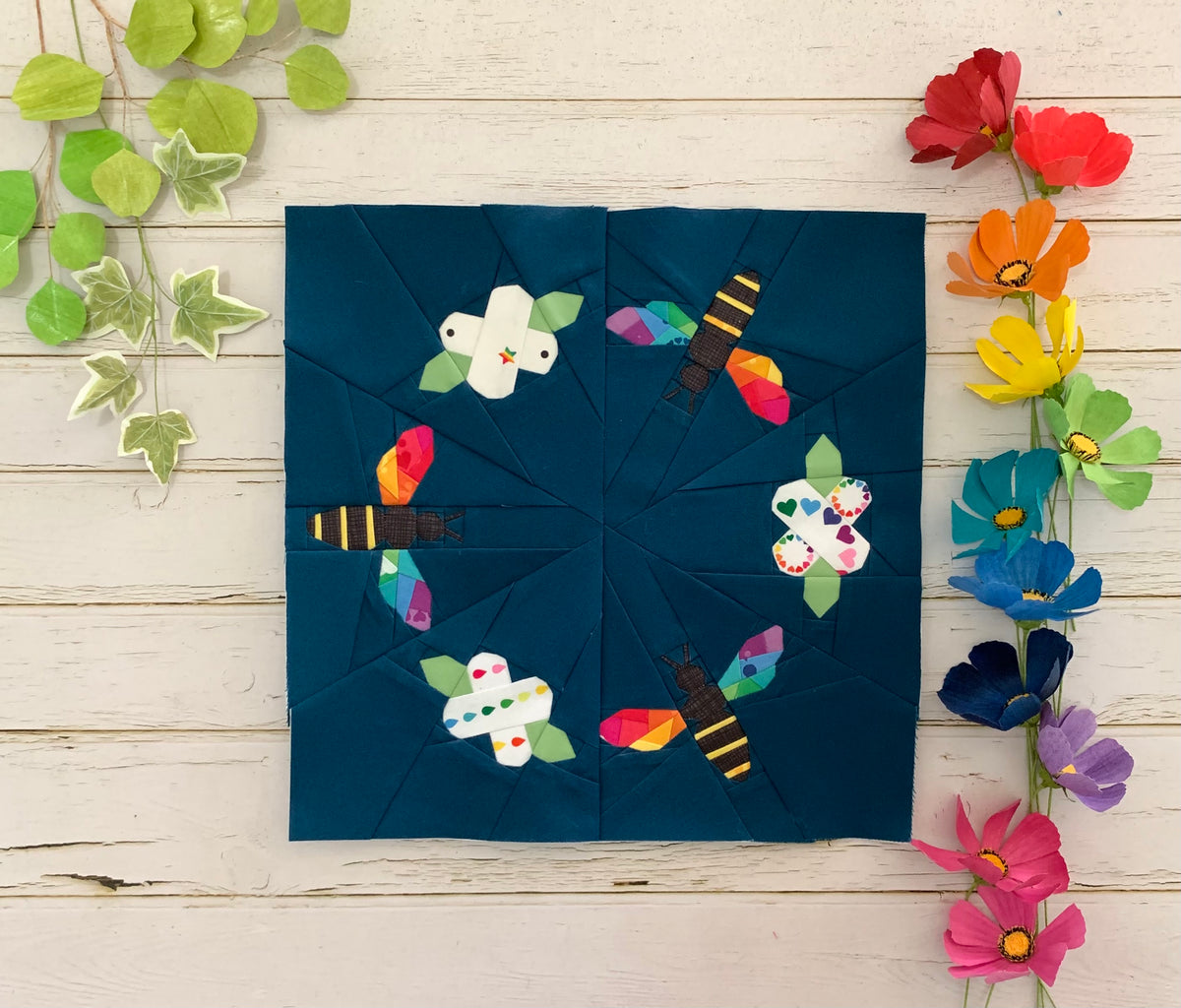 Busy Bees Paper Pieced Pattern