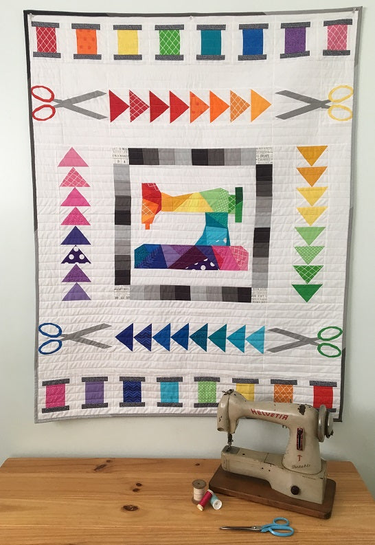 Sew the Rainbow Paper Pieced Quilt Pattern