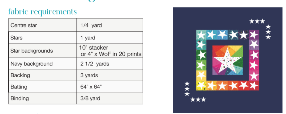 Starlight Quilt Paper Pieced Pattern