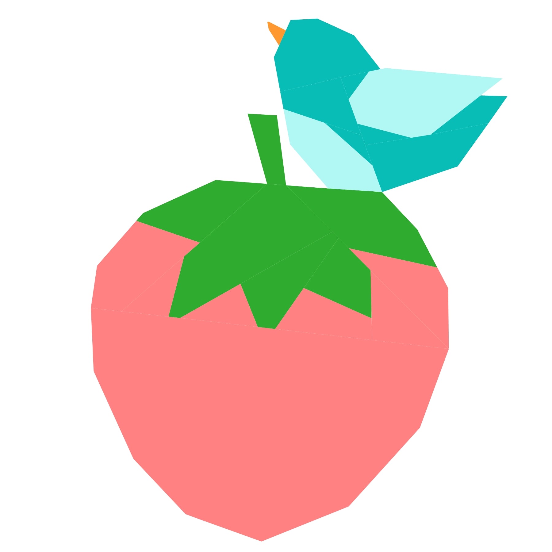 Strawberry Snack Paper Pieced Pattern