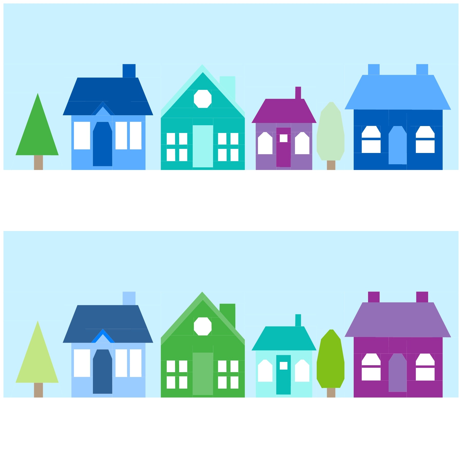 Neighbours Paper Pieced Pattern