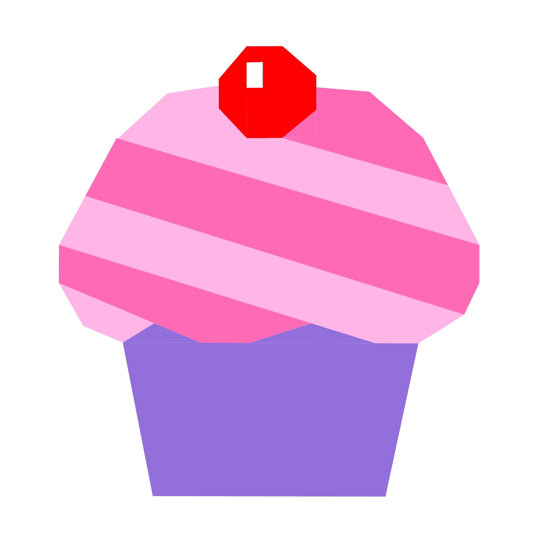 Sweet Cupcake Paper Pieced Pattern