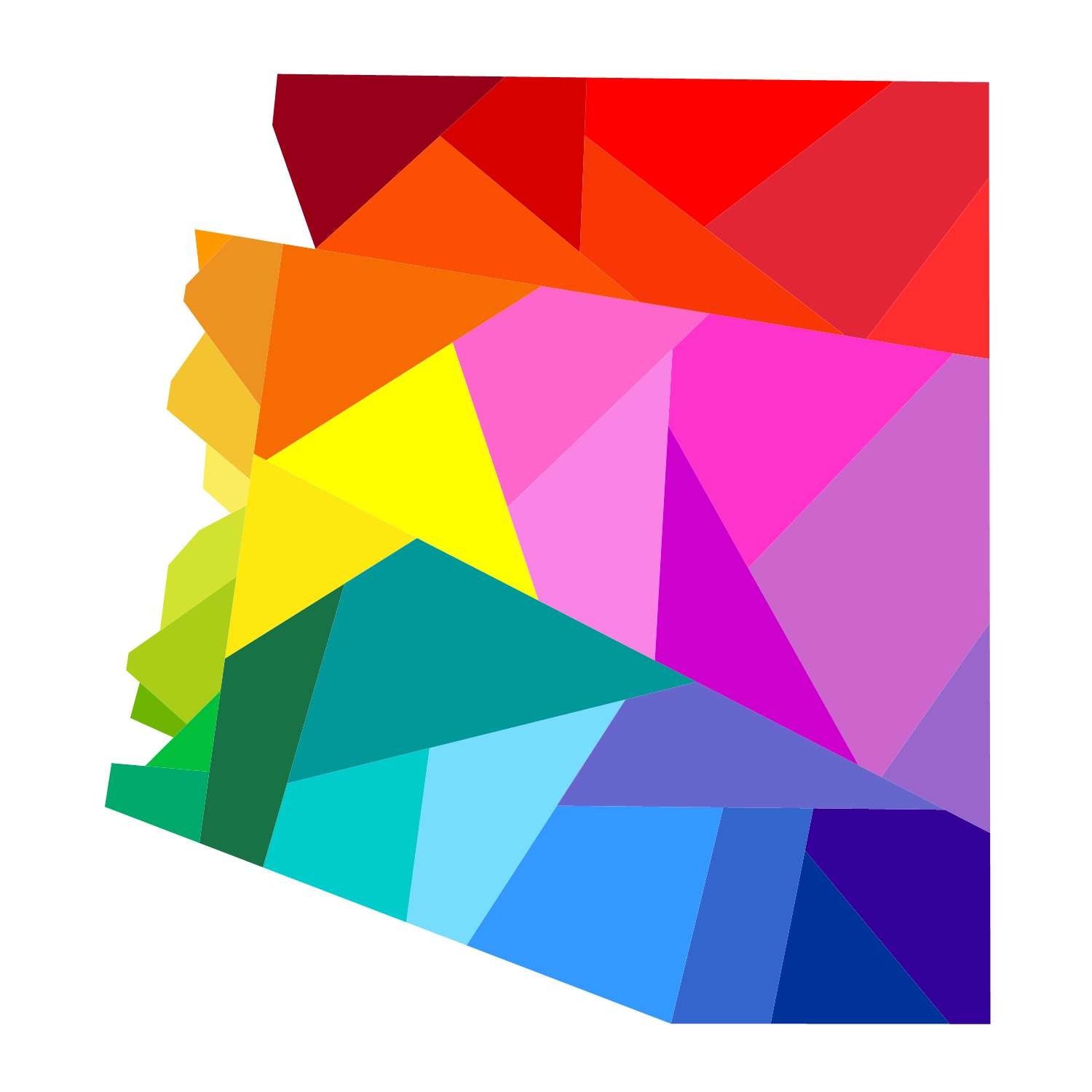 Geometric Arizona foundation paper pieced quilt pattern illustration