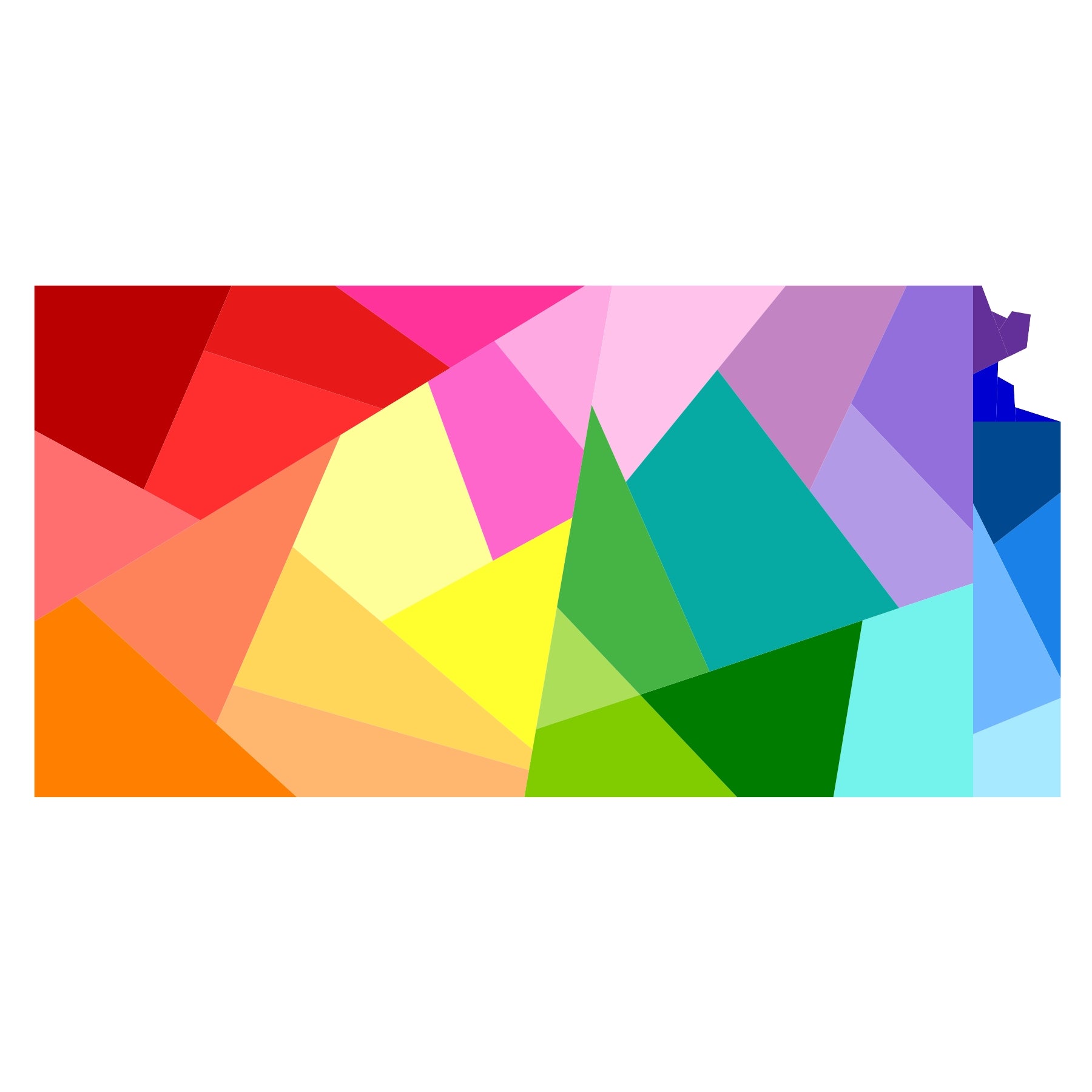 Geometric Kansas foundation paper pieced quilt pattern illustration