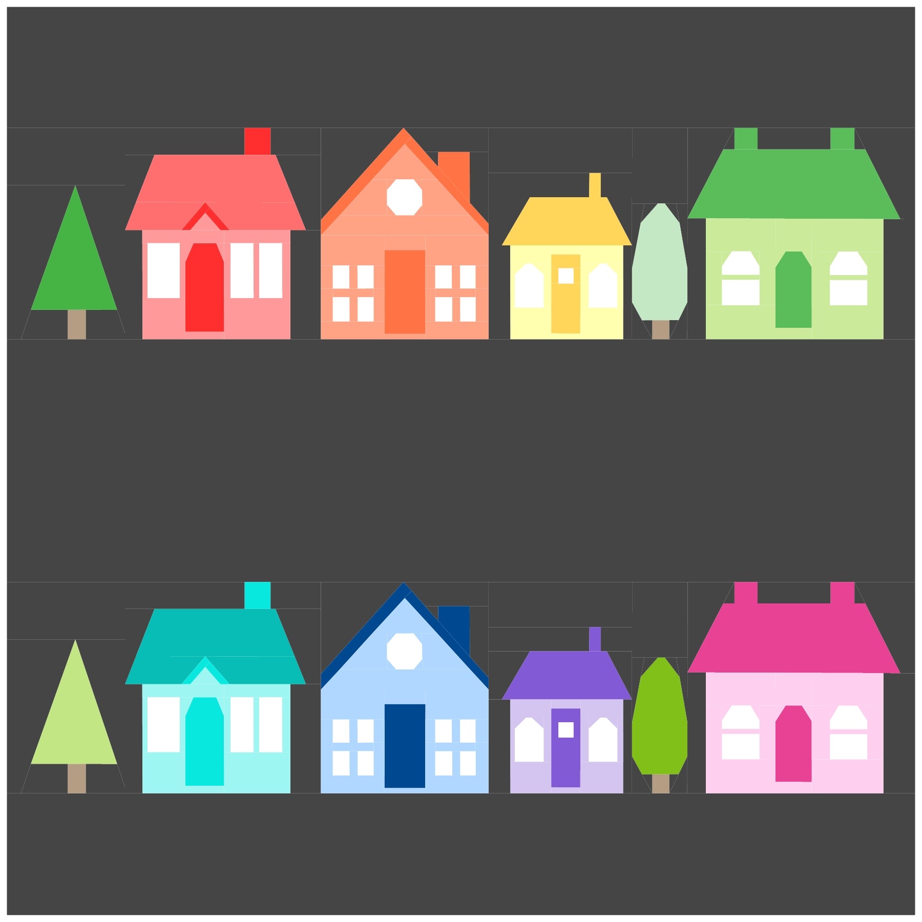 Neighbours Paper Pieced Pattern