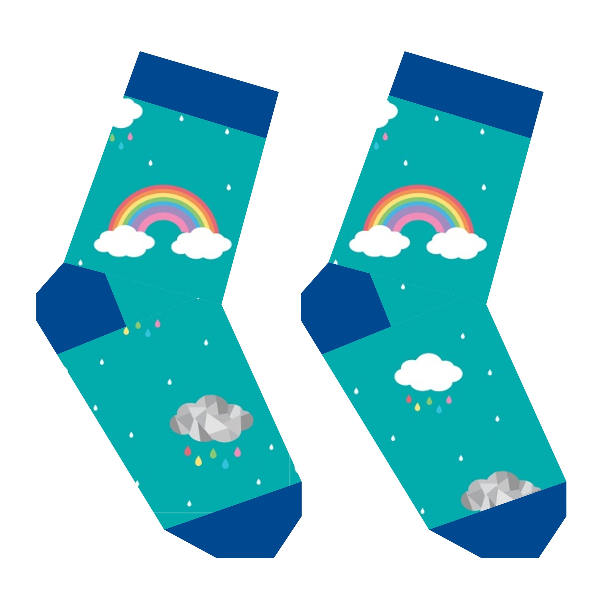 Colourful silly socks foundation paper pieced quilt block