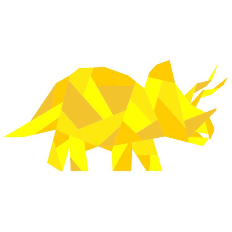 Roar the T-Rex Geometric Dinosaur Paper Pieced Pattern